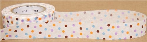 Imagen 2 de Cinta adhesiva Washi con puntos de colores, de mt