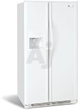 Frigidaire Gallery Series GLHS38EJB 22.6 cu. ft. Side-by-Side Refrigerator with 3 Glass Shelves, 2 Humidity Controls, Tri-Level Lighting and External 6 Button Ice/Water Dispenser: Black