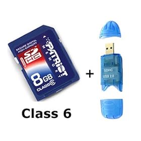 8GB SDHC High Speed Class 6 Memory Card for Sanyo Xacti VPC-S885 Digital Camera - Secure Digital High Capacity 8 G GIG GB 8GIG 8G SD HC + Free Card Reader