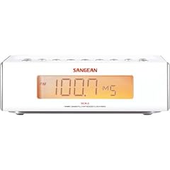 Sangean RCR-5 Uhrenradio (UKW/MW Tuner, LCD) wei�