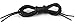 OrthoStep Waxed Very Thin Dress Round Black 27 inch Shoelaces 2 Pair Pack