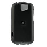 Premium Black Rubberized Snap-on Case Cover for HTC MyTouch Slide