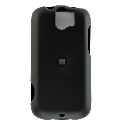 Premium Black Rubberized Snap-on Case Cover for HTC MyTouch Slide
