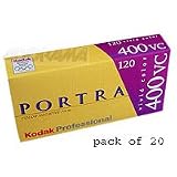Kodak Portra 400VC Color Negative Film ISO 400, 120 Size, Pack of 20, *USA*