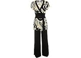 Misses Connected Apparel 2-pc. Yellow Swirl Pantsuit