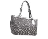 (�R�[�`)COACH �V�O�l�`���[ �M�������[ �g�[�g�o�b�O �O���[�}���` F17676 SV/GE ���s�A���i