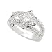 14K White Gold Diamond Engagement Ring - 0.75 Ct.