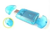 iKruz USB 2.0 SD Flash Card Reader / Writer + MiniSD, xD RS & MM...