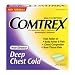 INDICATIONS: Comtrex Non-Drowsy Multi-Symptom Deep Chest Cold Relief Caplets temporary relief of the following symptoms: minor aches & pains, headache, sore throat pain, temporarily reduces fever, and helps loosen phlegm (mucus) and thin bronchial secretions to drain bronchial tubes to make coughs more productive. Non-Drowsy Deep Chest Cold. Fast Relief of: Body aches & pain. Chest congestion. Sore throat pain.