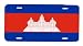 Cambodia Cambodian Flag Vanity Auto License Plate
