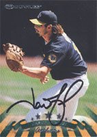 Jason Giambi, Oakland Athletics, 1997 Donruss Autographed Card