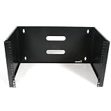 StarTech.com 6U 12-Inch Deep Wall Mounting Bracket for Patch Panel, WALLMOUNT6 (Black)