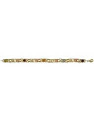 Black Hills Gold by Coleman 7 3/4 inch Gold Bracelet with 5 Stones