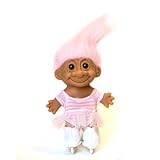My Lucky Troll Ice Skater Troll Doll (Pastel Pink Hair)