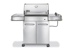 Weber 3780001 Genesis S-320 Propane Gas Grill, Stainless Steel