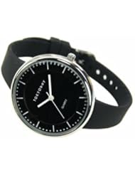 TOKYObay Ladies "Bean" Silicon Rubber Band Watch in Black