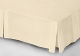 Belledorm 150 Count Easy Care Polycotton Box Pleat Platform Valance Bed Sheet, Cream, Single