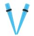 Acrylic Neon Taper - Light Blue - 0G - Sold as a Pair