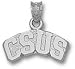 Sacramento State Hornets Solid Sterling Silver Arched ''CSUS'' Pendant