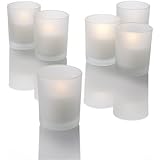 Set of 72 Premium Frosted Eastland Glass Votive Holders