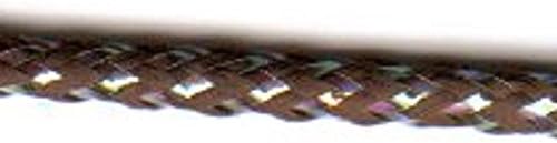 Jay Company 19/32 Inch Narrow Rayon Metallic Craft Sewing Cord Sewing Trim, Brown, 5 Yards