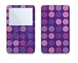 Purple Polka Dots Design Decal Protective Skin Sticker for Apple iPod video 5th Gen 30GB/ 60GB/ 80GB