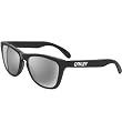 Oakley Frogskins Men's Polarized Lifestyle Designer Sunglasses w/ Free B&F Heart Sticker - Matte Black/Black Iridium