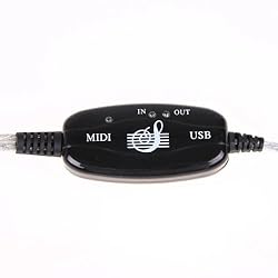 USB MIDI Cable Converter PC to Music Keyboar