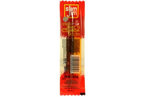 Slim Jim 1.5oz 18 Pack Chili 'n' Cheese by Dried Beef