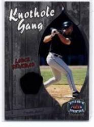 2003 Fleer Splendid Splinters Knothole Gang Game Jersey #LB Lance Berkman - Houston Astros (Piece of Authentic Game Used Jersey) (Baseball Cards)