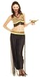 Black and Gold Harem Girl Costume - Womens Std.