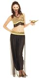 Black and Gold Harem Girl Costume - Womens Std.