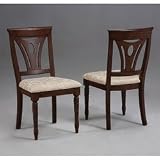 Powell Masterpiece Faux 'Mahogany' Game Chair, 20 inch Seat Height, 2-Piece in 1 carton