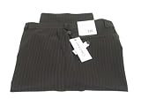 Calvin Klein Mens Flat Front Brown Pinstripe Wool Dress Pants - Size 34 x29
