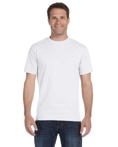 Hanes Mens Beefy T Shirt, White, XX-Large
