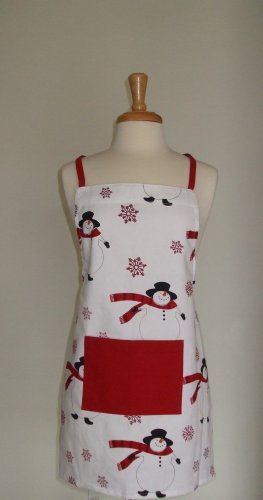 Tulip Creations Children's White Snowman Apron