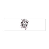 21 x 7 Wall Vinyl Sticker Rebel Butterfly Skull Goth