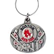 Boston Red Sox Oval Pewter Keychain