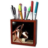 Ballet Slippers - Ballet Slippers - Tile Pen Holders-5 inch tile pen holder
