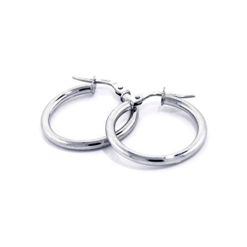 Karat Platinum 25mm Hoop Earrings under The Jewelry Store