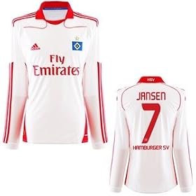 Maillot Hamburger SV Domicile 2011 Jansen manches longues