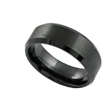 Ceramic Matte Finish Comfort Band Ring