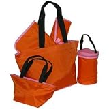 5-Piece Tote Set - Pumpkin/Rose