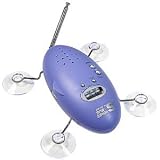 Zadro Shower Bug FM Radio with Clock, Blue, No. SBO1B