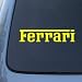 FERRARI - Vinyl Car Decal Sticker #A1600 | Vinyl Color: Yellow