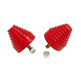 Prothane 19-1318 Red Cone Type Bump Stop with Steps