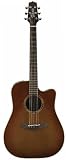 Takamine ETN10CTBS Dreadnought C/A Acoustic Electric Guitar with Case, Satin Sunburst