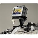 RAM MOTORCYCLE WATERPROOF AQUABOX complete with HANDLEBAR U-BOLT MOUNT for TomTom, Garmin GPS SatNav systems.