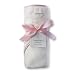 SwaddleDesigns Organic Cotton Hooded Towel - Pastel Pink Mod Circles on Ivory