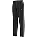 adidas Performance Men's 3 Stripe Essential Fleece Pants, Black, Medium
